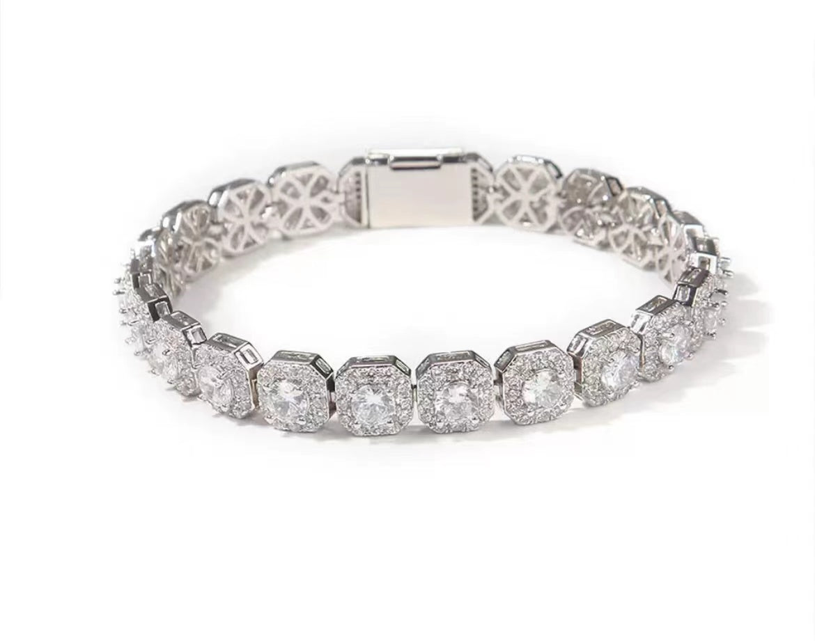 Full Diamond Cuban Bracelet