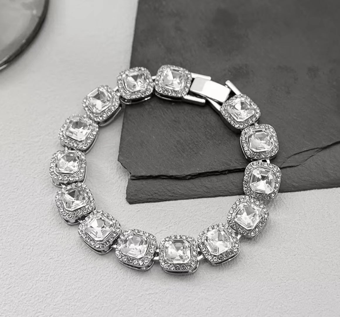 Full Diamond Cuban Bracelet